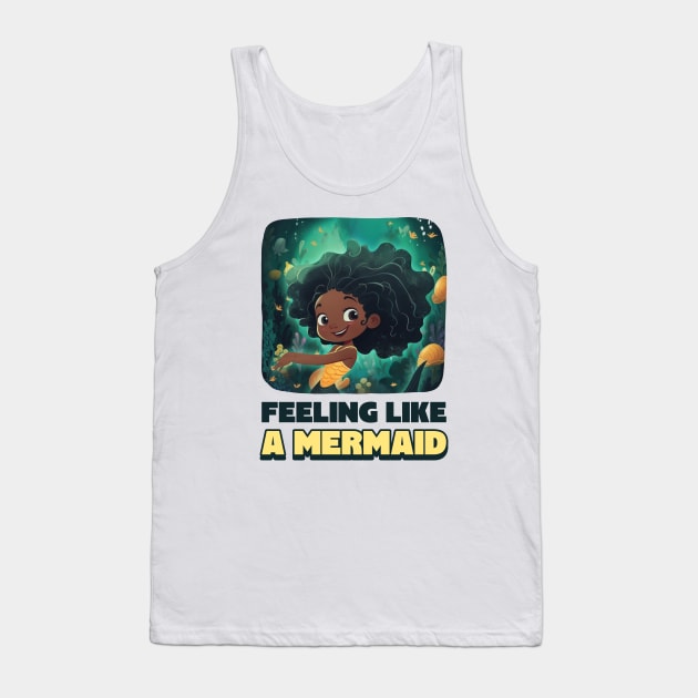 Cute Mermaid Tank Top by Tip Top Tee's